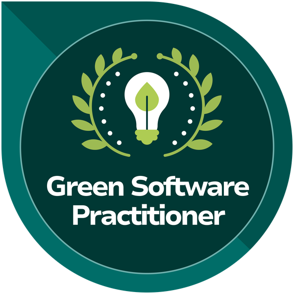 Badge Green Software Practitioner, Green Software Foundation