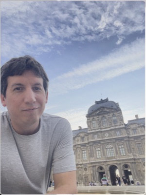 Clement Deust at the Louvre, Paris